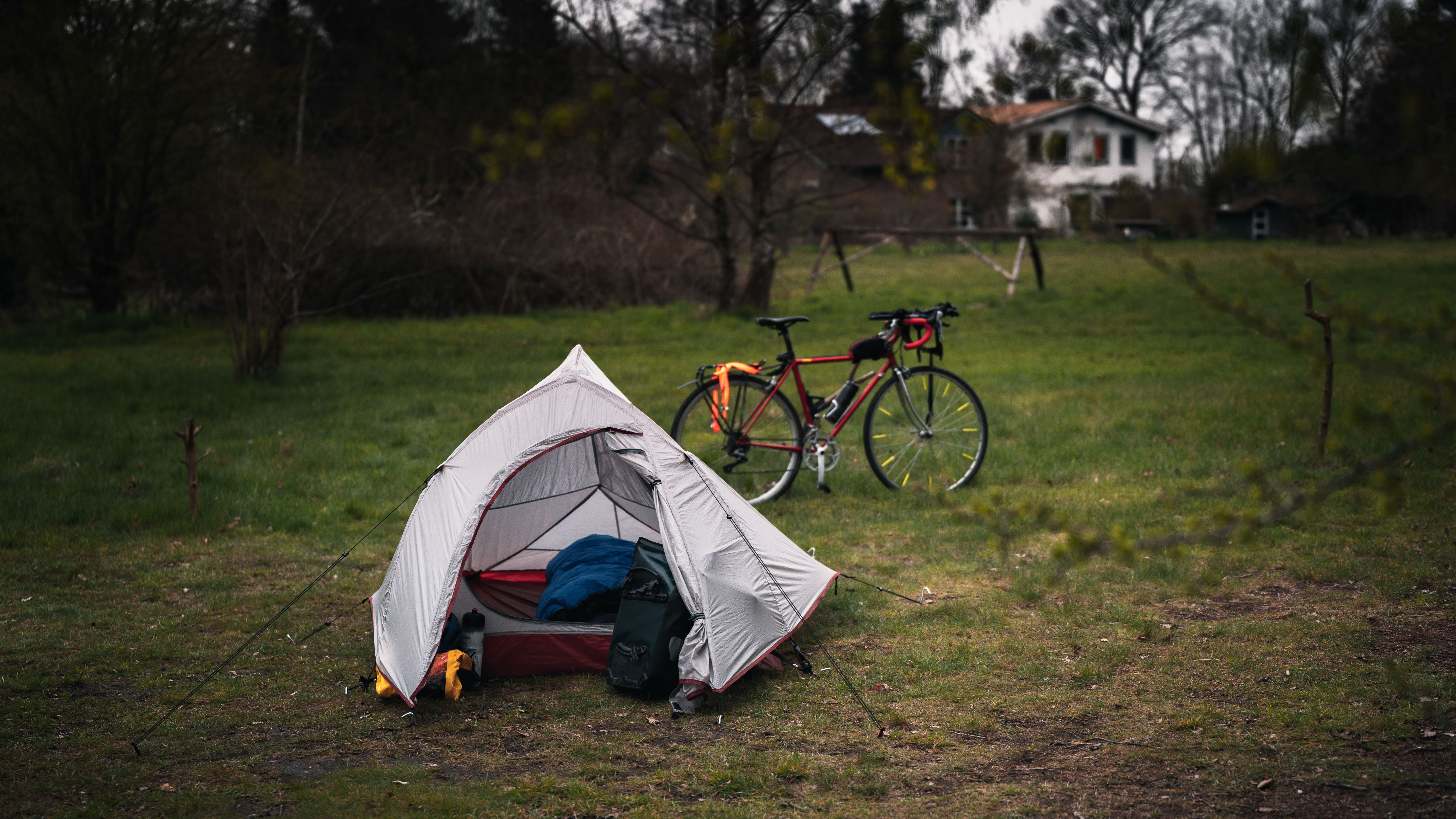 Peaceful tent camping in nature 4